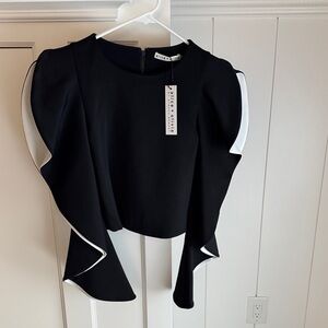 Alice + Olivia Black and White Blouse